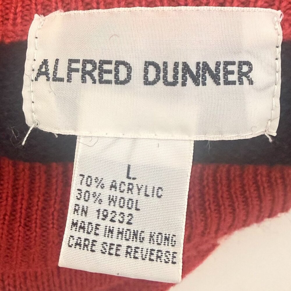 Vintage Alfred Dunner Snowflake Colorblock Sweater | L - Picture 9 of 10